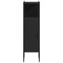 Armario de baño madera de ingeniería negro 33x33x120,5 cm de , Tocadores - Ref: Foro24-842466, Precio: 74,38 €, Descuento: %