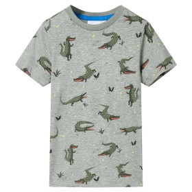 Camiseta infantil caqui claro melange 116 de , Camisetas para niños - Ref: Foro24-12101, Precio: 8,99 €, Descuento: %