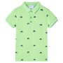 Polo infantil verde neón 128 de , Camisetas para niños - Ref: Foro24-12157, Precio: 10,37 €, Descuento: %