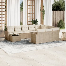 11-piece garden sofa set with beige synthetic rattan cushions by , Modular outdoor sofas - Ref: Foro24-3251865, Price: 785,07...