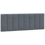 Cabecero de cama acolchado terciopelo gris oscuro 120 cm de , Cabeceros y pies de cama - Ref: Foro24-374662, Precio: 45,02 €,...