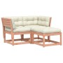 Douglas 3-piece garden sofa set with solid wood cushions by , Garden sets - Ref: Foro24-3216993, Price: 294,77 €, Discount: %