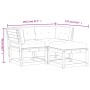 Douglas 3-teiliges Gartensofa-Set mit Massivholzkissen von , Gartensets - Ref: Foro24-3216993, Preis: 294,77 €, Rabatt: %