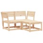 Garden sofa set 3 pieces solid pine wood by , Garden sets - Ref: Foro24-3216985, Price: 199,42 €, Discount: %