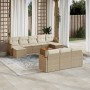 Set de sofás de jardín 11pzas con cojines ratán sintético beige de , Conjuntos de jardín - Ref: Foro24-3258824, Precio: 763,9...