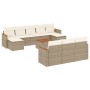 11-teiliges Gartensofa-Set mit beigen synthetischen Rattankissen von , Gartensets - Ref: Foro24-3258824, Preis: 785,45 €, Rab...