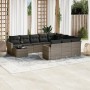 11-piece garden sofa set and gray synthetic rattan cushions by , Modular outdoor sofas - Ref: Foro24-3251867, Price: 726,99 €...