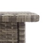 Gray synthetic rattan coffee table 50x50x47 cm by vidaXL, Garden tables - Ref: Foro24-46252, Price: 58,58 €, Discount: %