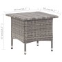 Grauer Couchtisch aus synthetischem Rattan, 50 x 50 x 47 cm von vidaXL, Gartentische - Ref: Foro24-46252, Preis: 58,58 €, Rab...