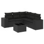 6-piece garden sofa set and black synthetic rattan cushions by , Garden sets - Ref: Foro24-3222554, Price: 433,57 €, Discount: %