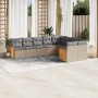 9-teiliges Gartensofa-Set mit beigen synthetischen Rattankissen von , Gartensets - Ref: Foro24-3260386, Preis: 659,47 €, Raba...