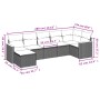 7-piece garden sofa set and beige synthetic rattan cushions by , Garden sets - Ref: Foro24-3258594, Price: 480,24 €, Discount: %