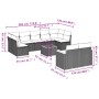 Gartensofa-Set mit beigen Kissen, 10-teilig, synthetisches Rattan von , Gartensets - Ref: Foro24-3258699, Preis: 733,76 €, Ra...