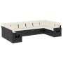 Set de sofás de jardín 10 pzas cojines ratán sintético negro de , Conjuntos de jardín - Ref: Foro24-3253003, Precio: 599,41 €...