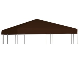 Braune Pavillon-Markise 310 g/m² 3x3 m von vidaXL, Abdeckungen für Zelte und Pavillons - Ref: Foro24-46621, Preis: 47,04 €, R...