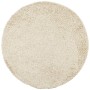 Golden modern long pile rug Ø 100 cm by , Rugs - Ref: Foro24-375354, Price: 28,96 €, Discount: %