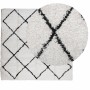 PAMPLONA cream and black modern long pile rug 160x160cm by , Rugs - Ref: Foro24-375368, Price: 59,60 €, Discount: %