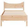 Estructura de cama madera maciza de pino 75x190 cm de , Camas y somieres - Ref: Foro24-844757, Precio: 69,88 €, Descuento: %