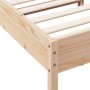 Estructura de cama madera maciza de pino 75x190 cm de , Camas y somieres - Ref: Foro24-844757, Precio: 69,88 €, Descuento: %