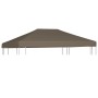 Taupe gazebo awning 310 g/m² 3x3 m by vidaXL, Covers for tents and gazebos - Ref: Foro24-46619, Price: 84,65 €, Discount: %