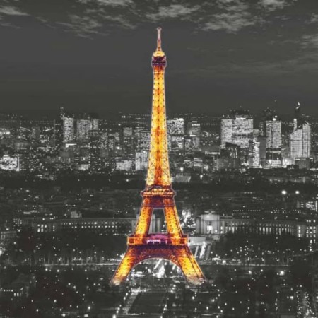 AG Design Eiffel In The Night Photo Mural by , Painted paper - Ref: Foro24-426263, Price: 42,10 €, Discount: %