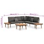 Set de muebles de jardín 4 piezas con cojines madera de acacia de , Conjuntos de jardín - Ref: Foro24-46466, Precio: 653,01 €...