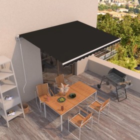 Anthracite gray automatic retractable awning 450x350 cm by , Awnings - Ref: Foro24-3069009, Price: 559,99 €, Discount: %