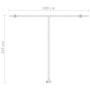 Toldo manual retráctil con luz LED naranja y marrón 300x250 cm de , Toldos - Ref: Foro24-3069505, Precio: 372,16 €, Descuento: %