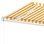 Toldo de pie automático amarillo y blanco 450x350 cm de , Toldos - Ref: Foro24-3069648, Precio: 624,93 €, Descuento: %