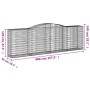 Gabion baskets 25 pcs arc shape iron 400x50x120/140cm by , Pots and planters - Ref: Foro24-3147020, Price: 3,00 €, Discount: %