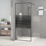 Black transparent ESG glass shower screen 90x195 cm by , Shower walls and screens - Ref: Foro24-152146, Price: 153,90 €, Disc...