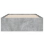 Cama con cajones madera ingeniería gris hormigón 90x200 cm de , Camas y somieres - Ref: Foro24-3207297, Precio: 144,49 €, Des...