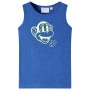 Blaues Melange-Tanktop für Kinder 140 von , Kinder-T-Shirts - Ref: Foro24-11663, Preis: 7,68 €, Rabatt: %