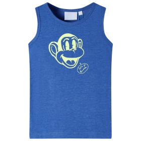 Blaues Melange-Tanktop für Kinder 140 von , Kinder-T-Shirts - Ref: Foro24-11663, Preis: 7,68 €, Rabatt: %