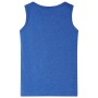 Blaues Melange-Tanktop für Kinder 140 von , Kinder-T-Shirts - Ref: Foro24-11663, Preis: 7,68 €, Rabatt: %