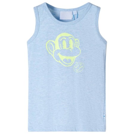 Children's tank top soft blue mélange 140 by , Kids T-shirts - Ref: Foro24-11668, Price: 9,05 €, Discount: %