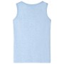 Camiseta de tirantes infantil azul suave mélange 140 de , Camisetas para niños - Ref: Foro24-11668, Precio: 9,05 €, Descuento: %