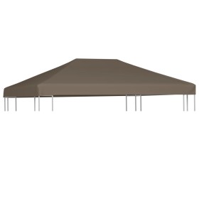 Taupe gazebo awning 310 g/m² 3x4 m by vidaXL, Covers for tents and gazebos - Ref: Foro24-46623, Price: 79,80 €, Discount: %