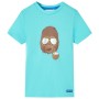 Aquamarine short-sleeved children's t-shirt 140 by , Kids T-shirts - Ref: Foro24-11623, Price: 9,20 €, Discount: %