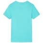 Aquamarin-Kurzarm-T-Shirt für Kinder 140 von , Kinder-T-Shirts - Ref: Foro24-11623, Preis: 9,20 €, Rabatt: %