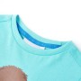 Aquamarin-Kurzarm-T-Shirt für Kinder 140 von , Kinder-T-Shirts - Ref: Foro24-11623, Preis: 9,20 €, Rabatt: %