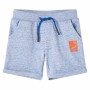 Pantalones cortos infantiles con cordón azul mélange 140 de , Pantalones de niños - Ref: Foro24-12198, Precio: 10,68 €, Descu...