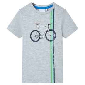 Gray children's short-sleeved T-shirt 116 by , Kids T-shirts - Ref: Foro24-12151, Price: 7,99 €, Discount: %