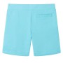 Pantalones cortos infantiles con cordón color aguamarina 140 de , Pantalones de niños - Ref: Foro24-12208, Precio: 10,68 €, D...