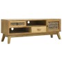 Brown carved wood TV cabinet 120x30x42 cm by vidaXL, TV Furniture - Ref: Foro24-285768, Price: 151,06 €, Discount: %