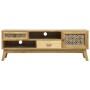 Brown carved wood TV cabinet 120x30x42 cm by vidaXL, TV Furniture - Ref: Foro24-285768, Price: 151,06 €, Discount: %