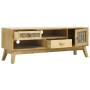 Brown carved wood TV cabinet 120x30x42 cm by vidaXL, TV Furniture - Ref: Foro24-285768, Price: 151,06 €, Discount: %