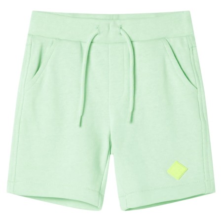 Pantalones cortos infantiles con cordón verde chillón 104 de , Pantalones de niños - Ref: Foro24-11910, Precio: 8,81 €, Descu...