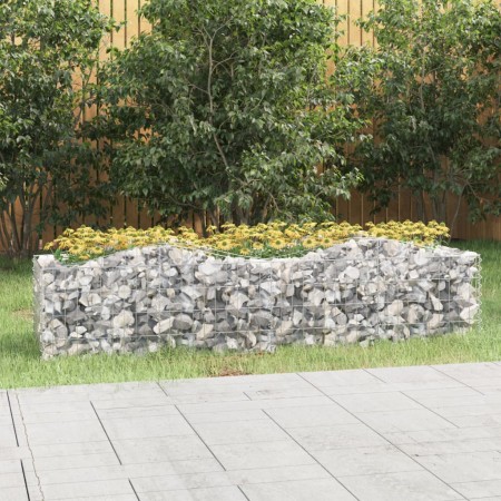 Galvanized iron arch shaped gabion bed 200x50x50 cm by , Pots and planters - Ref: Foro24-153542, Price: 56,14 €, Discount: %