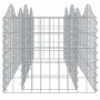 Galvanized iron arch shaped gabion bed 200x50x50 cm by , Pots and planters - Ref: Foro24-153542, Price: 56,14 €, Discount: %